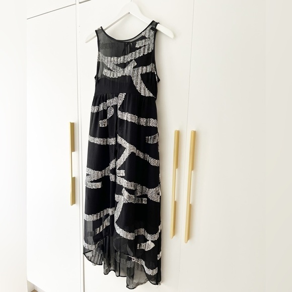 Marc Jacobs Black and Silver Patterned Dress - Picture 2 of 11